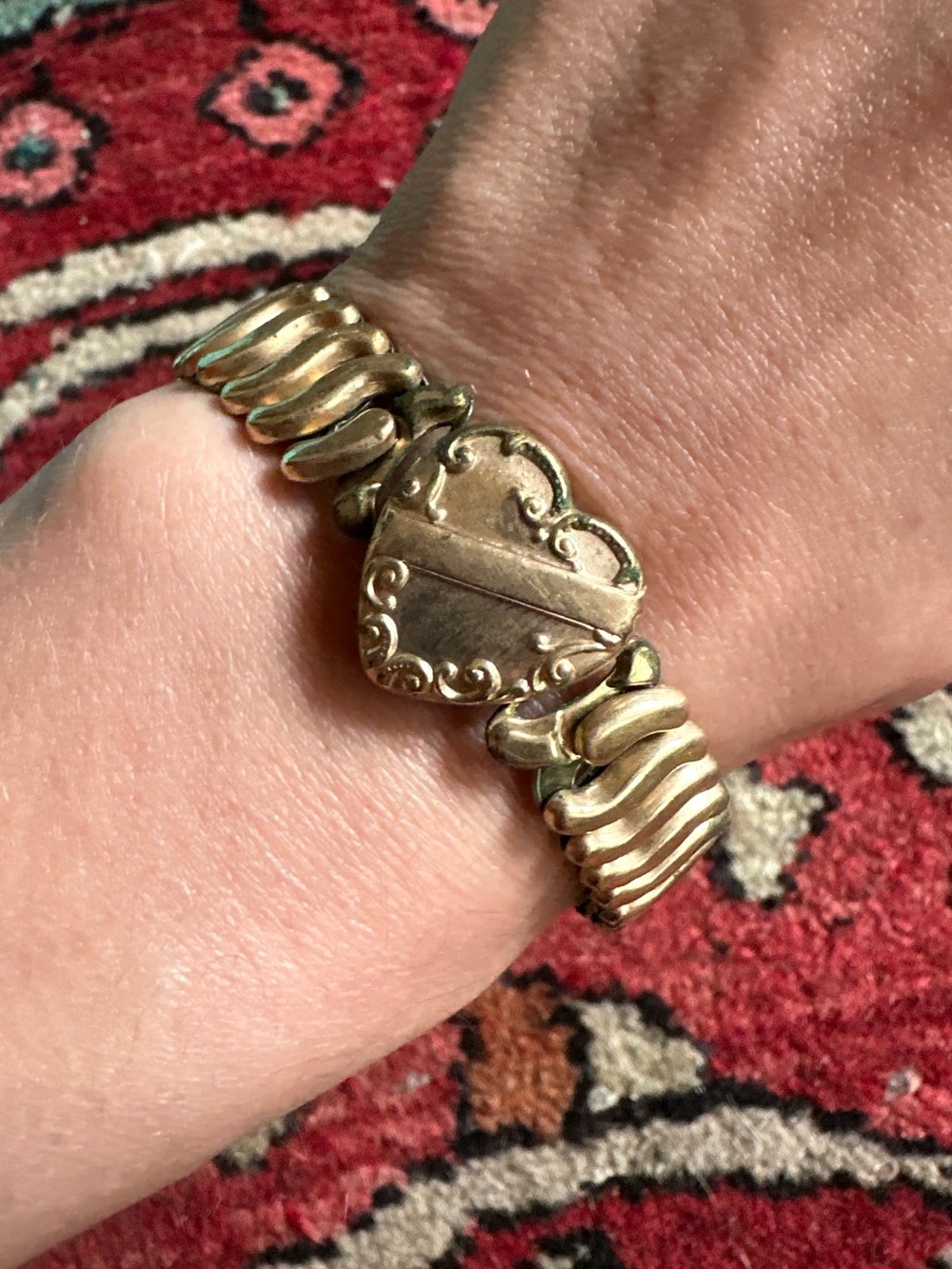 Vintage 1940s Sweetheart Gold Filled Bracelet